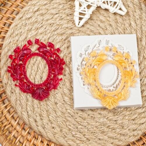 Flower Silicone Mold Sugar Paste 3D DIY Fondant Cake Decor Tool Chocolate Cake Fence Shaped Mold Kitchen Liquid Cake Tool