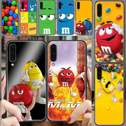 M&Ms Chocolate Brand Phone case For Samsung Galaxy A 3 5 7 8 10 20 21 30 40 50 51 70 71 E S 2016 2018 4G black silicone hoesjes