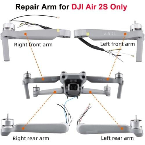 Brand New Original Arms for DJI Air 2S Arms Left Right Front Back Arm Replacement Repair Spare Parts for Air 2S Accessories