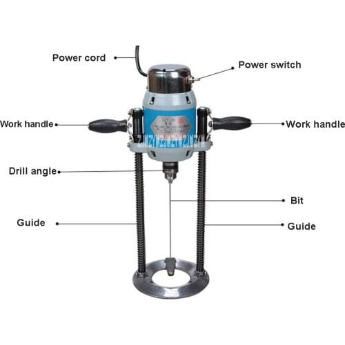 New Hot CZ1-2D 220V 50W Drilling Machine Positioning Electric Drill Clothing Drilling Machine Bit Drill Punching Machine