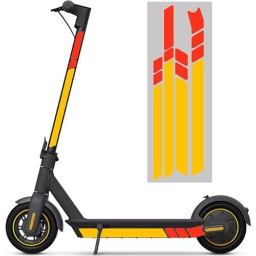 Waterproof PVC Reflective Stickers for MAX G30 Kick Scooter Foldable Warning Decal Decoration Protector Spare Parts