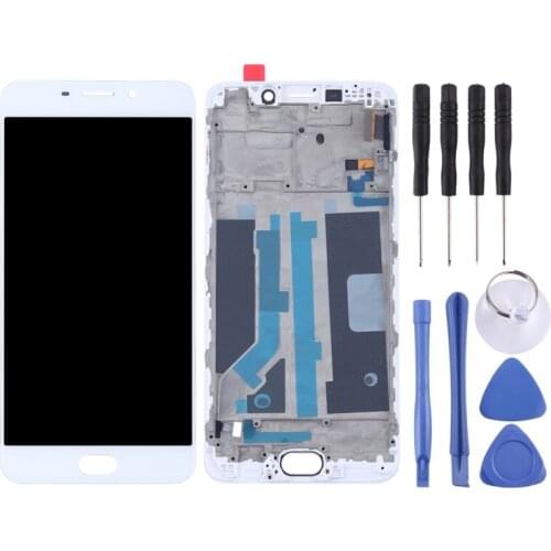 High Quality LCD Screen and Digitizer Full Assembly Lcd Replacement Glass with Frame For OPPO R9 With Tool