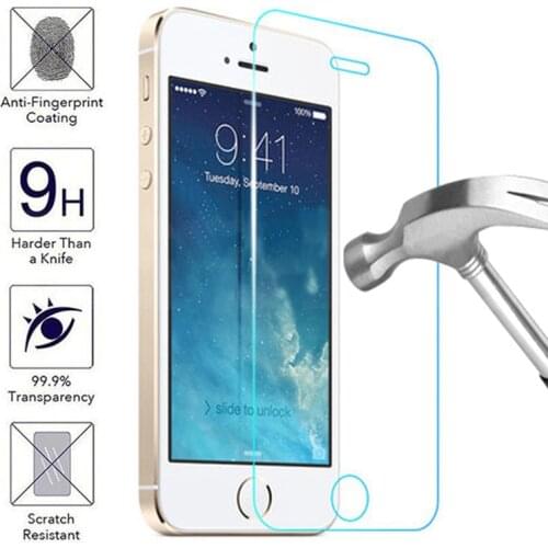 9H Tempered Glass For iPhone 11 Pro X XR XS Max Screen Protector For iPhone 5 5S SE 6 6s 7 8 Plus Safety Protective Glass Film