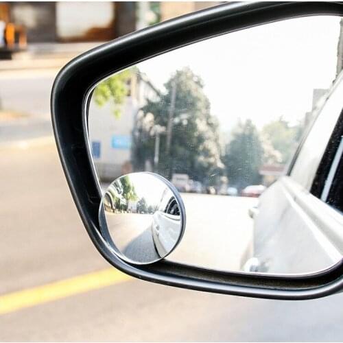 360 Degree HD Blind Spot Mirror Adjustable Car Rearview Convex Mirror for Car Reverse Wide Angle Vehicle Parking Rimless Mirrors