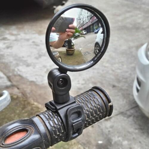Bicycle Rearview Mirror Universal Handlebar Wide-angle Convex Mirror Adjustable Cycling Accessory