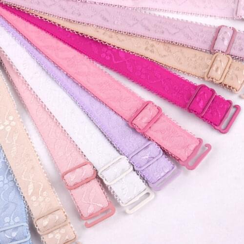 1.5cm Mulit Color Shoulder Bra Straps For Bra Accessories Straps Straps Jacquard Non Slip Bra Strap Elastic Band Women