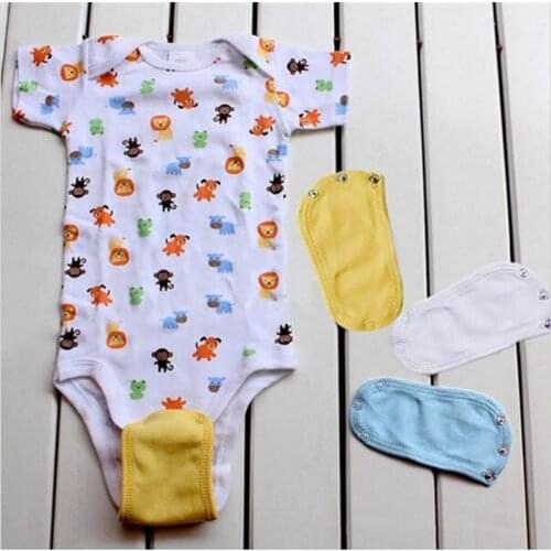 1PCS Baby Romper Crotch Extenter Child One Piece Bodysuit Extender Baby Care 13*9cm 4 Colors Babies Cotton Jumpsuit Extender