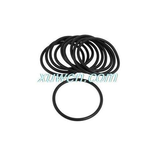 10 Pcs 80mm x 5mm Black NBR Nitrile Rubber O Ring Oil Seals