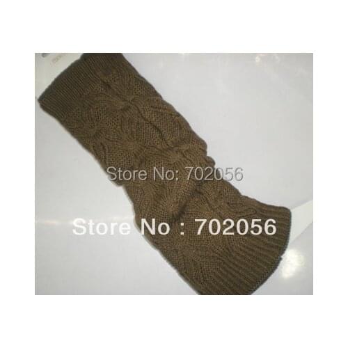 2017 Solid Winter Knit Crochet Acrylic Leg Warmers Boot Covers 24 pairs/lot mixed #3402