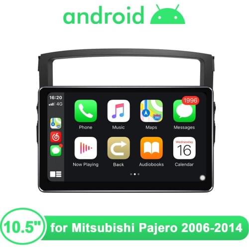 JOYING 10.5 Inch Android 10 Car Radio Stereo Head Unit Multimedia For Mitsubishi Pajero V80 V90 2006 2014 Wireless Carplay TPMS