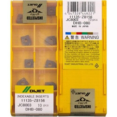 DHB-080 JC8003 100% DIJET Original carbide insert with the best quality 2pcs/lot free shipping