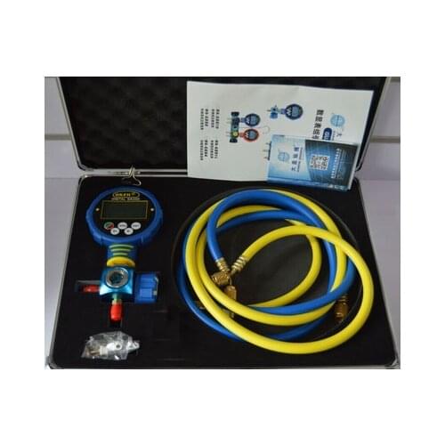 Electronic Fluoride Form Table Display Liquid Head Digital LCD Air Conditioning Refrigerant Pressure Gauge