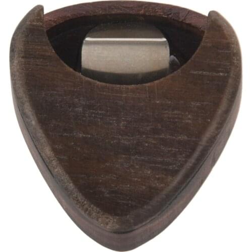 Guitar Pick Box Portable Rose Wood Guitar Pick Storage Musical Instrument Accessories for String Instrument