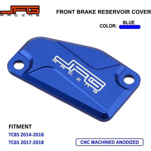 Motorcycle CNC Front Brake Reservoir Cylinder Cover For Husqvarna TC85 2014 2015 2016 2017 2018 2014-2018 TC65 2017 2018