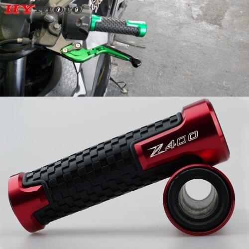 Newes Motorcycle CNC Accessories 7/8" 22mm Non Slip Handlebar Grip Handle Grips For KAWASAKI Z400 Z 400 2018 2019 2020 2021