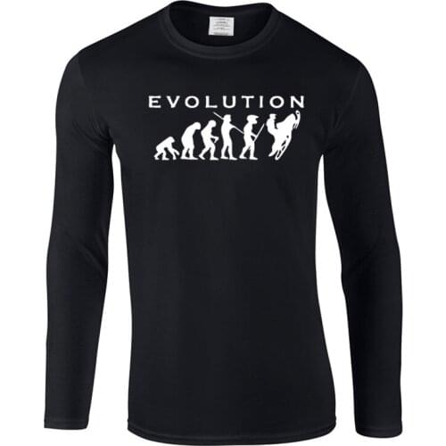 2018 autumn Evolution Snowmobiles New Arrival men tshirt Cotton O-Neck Collar long Sleeve T-Shirts Tops
