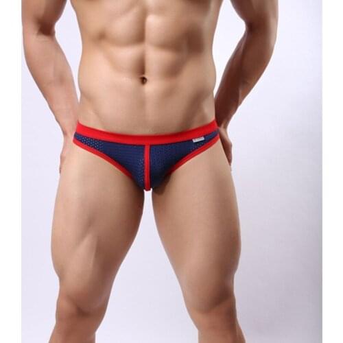 Mens Brand Mesh Nylon Briefs Men Cuecas Shorts Men Bikini Men Low Waist Underwear Swimwear Calzoncillos Slip Man Panties