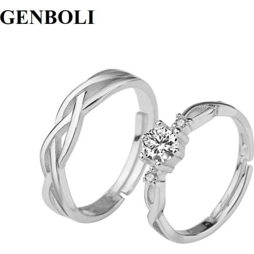 Couple Rings 30% Sterling Silver Charm For Women Bijoux Engagement Wedding Jewelry anel masculino Ring Lovers DIY Jewelry
