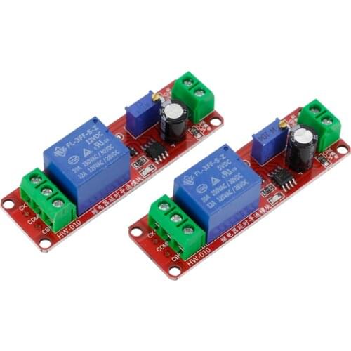1 PCS NE555 Timer Switch Adjustable Module Time Delay Relay Module DC 5V/12V Delay Relay Shield