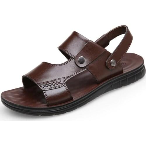 Hot Sale Summer Waterproof Non-Slip Sandals Mens Soft Bottom Wear-Resistant Slippers Dual-Purpose Breathable Sandals Men