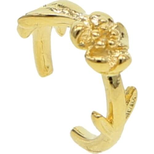 Tiny flower earring ear cuff for girl women 2019 new arrived no piercing simple minimal dainty tiny clip cuffs