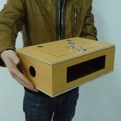 See Thru Tip - Over Box (Wooden) Dove box Flip Over Vanish Box Magic Tricks Magician Stage Illusions Gimmick Props Magia Toys