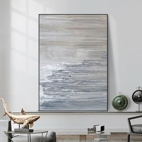 Contemporary Abstract 100%Handpainted Painting In Light Color Wall Art Home Decor Picture Modern Oil Painting On Canvas Unframed
