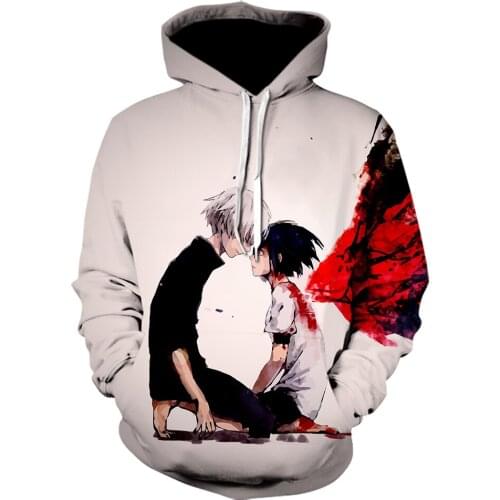 Hot selling Classic anime Tokyo Ghoul 3d Print Hoodies Autumn winter Fashion Hoodie harajuku Hip Hop cosplay Sweatshirt Jacket
