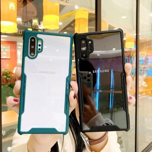 Ultra Thin Armored Anti Shock Clear Phone Back Cover For Samsung a71 a 21 51 91 10s 20 30 50 70 a125g 31core hybrid PC TPU Case