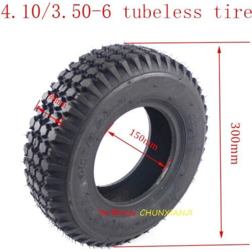 High quality 4.10/3.50-6tyre vacuum tire for aged bicycle ATV Lawn mower 4.10/3.50-4 tubeless tire