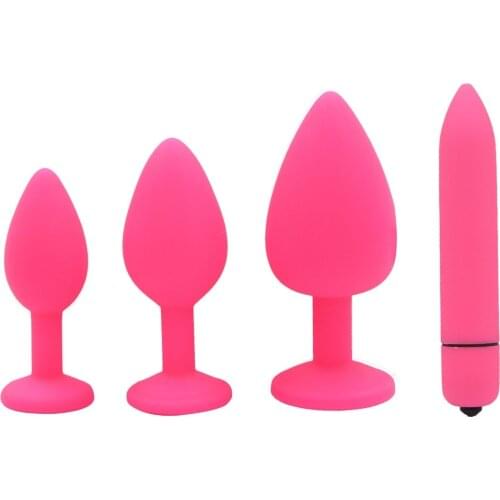 YEMA 10 Mode Bullet Vibrator Crystal Jewelry Anal Butt Plug Massager Silicone Dildo Vibrator Sex Toys for Woman Men