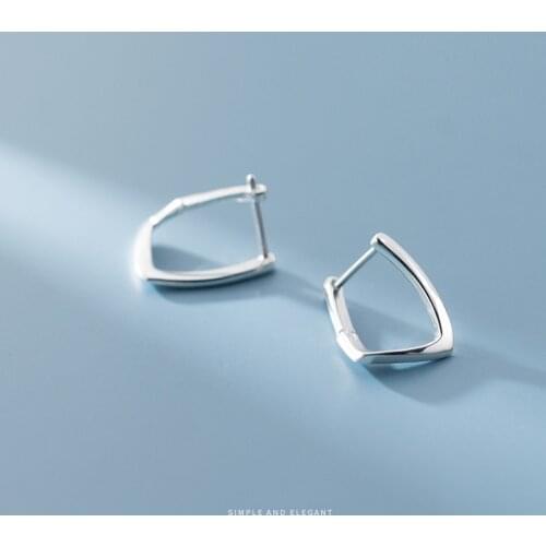 MODIAN Classic Irregular Hoop Earring for Women Fashion 925 Sterling Silver Minimalism U-Shape Earring Fine Jewelry Bijoux