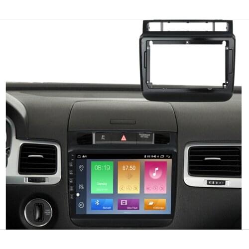 10inch front plastic housing for VW Touareg 2012-2015 car radio front plastic frame with full set cables plugs