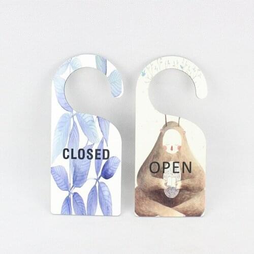 10pcs Free shipping custom sublimation blank Door hanging/hotel door hanging for consumables Heat Transfer printing DIY gifts