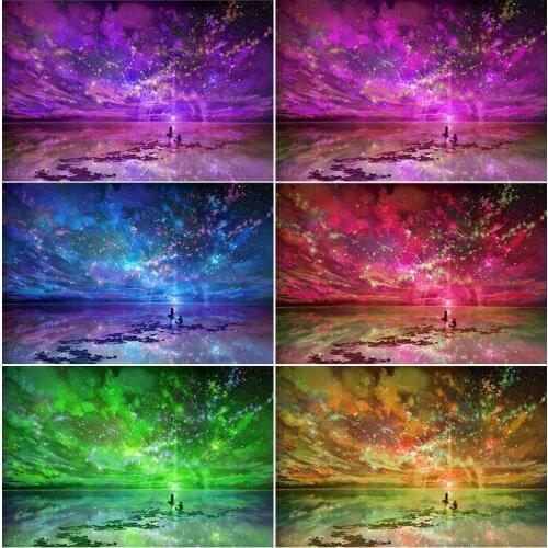 5D DIY Diamond Painting Mosaic Love the sky Full square Diamond Rhinestone handwork Embroidery Cross Stitch home decor gift sale