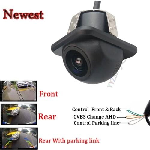 YYZSDYJQ Car Reversing AHD Camera 3-control CVBS/AHD Dual-Use Front View Rear View Fisheye High-Definition Night Vision Image
