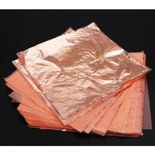 300pcs Imitation Gold Sliver Foil Papers Art Gilding Craft Paper Copper Leaves Leaf Aluminum Sheets Foil Paper Scrapbooking