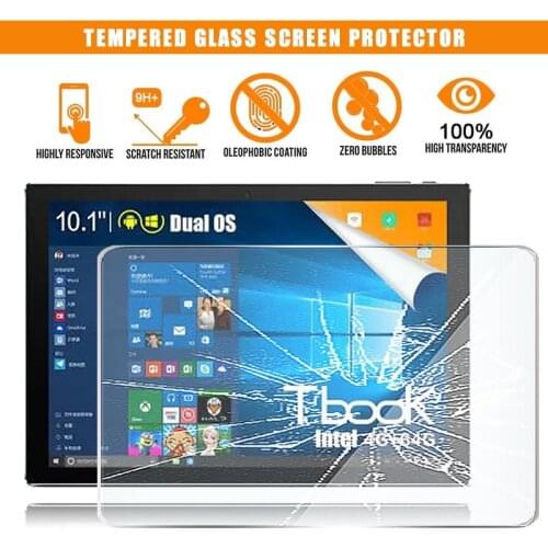 For Teclast Tbook 10 Tablet Tempered Glass Screen Protector 9H Premium Scratch Resistant Anti-fingerprint HD Clear Film Cover