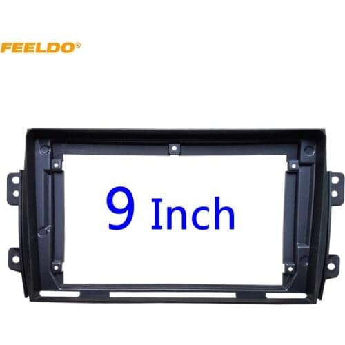 FEELDO Car Stereo 9" Big Screen 2DIN Fascia Frame Adapter For Suzuki SX4 Audio Dash Fitting Panel Frame Kit #HQ3890