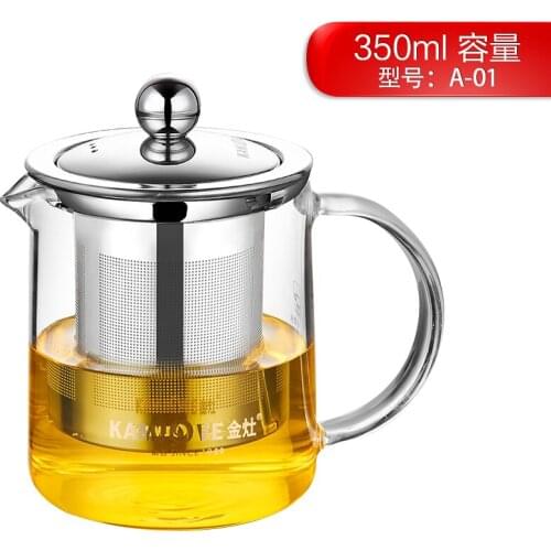 [GRANDNESS] Kamjove A-01 Clear Glass Teapot with 304 Stainless Steel Fine Infuser 350ml Kamjove Art Tea Cup Kamjove Tea Pot