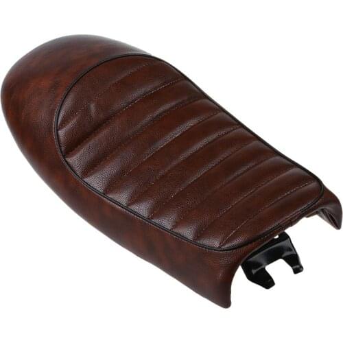 Brown Retro Vintage Motorcycle Seat Saddle Cover Hump Cafe Racer For Honda
