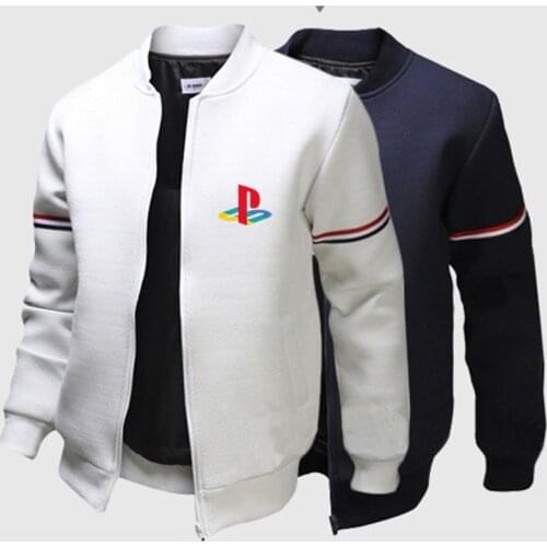 2021 Spring Autumn Mens PlayStation Printing Jacket Windbreaker Pilot Coat Army Bomber Jackets Flight Jacket Male Clothes