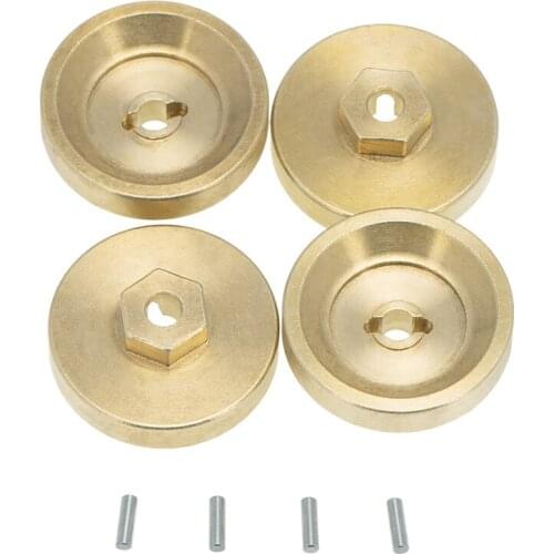 4mm Wheel Weights Brass Counterweight Coupler for 1/24 Axial SCX24 90081 RC Car Accessories