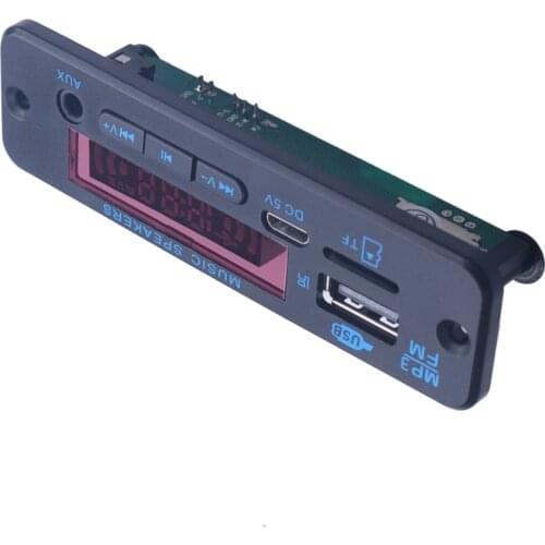 Amplifier MP3 Player Module Bluetooth-compatible 5.0 Decoder Board 5V 12V Amplifier Car FM Radio Module mp3 players
