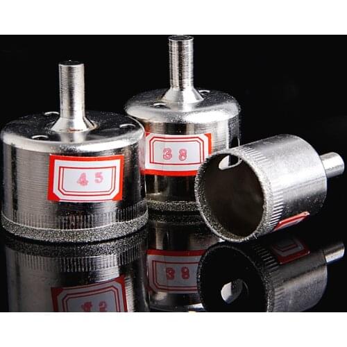 3Pcs 28/38/45mm Diamond Coated Core Saw Hole Drill Set For Glass Marble Tiles -Y108 H02