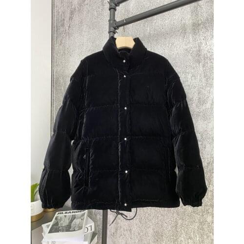Latest PR20 fall/winter velvet down jacket.Real velvet fabric, sleeve removed