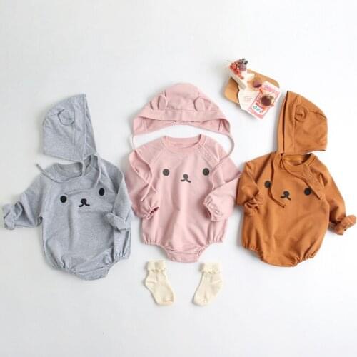 New Baby Clothing for Newborn Long Sleeve Bodysuit 2pcs Boy Romper Girls Bodysuit for Newborn Infant Lovely Clothes Sets Outfits