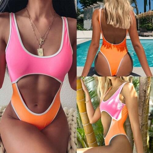 Sexy Swimwear Women Out Monokini Push Up Bathing Suit Female Beach Wear Backless