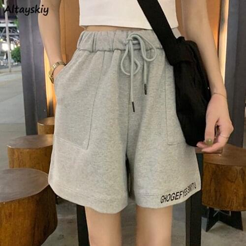 Shorts Women Hot Summer Casual Fashion Female Streetwear Letter Casual Ins Trendy All-match Students Chic Harajuku New 2021 Soft