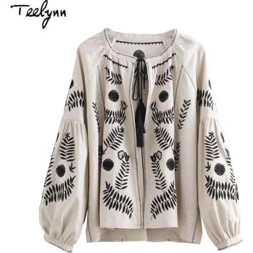 TEELYNN Blouses With Sleeves
